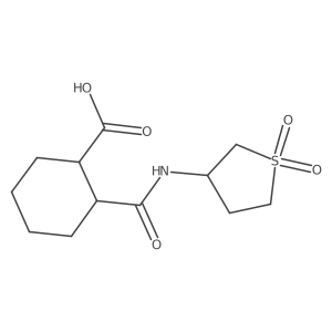 2-[(1,1-Dioxo-1lambda6-thiolan-3-yl)carbamoyl]cyclohexane-1-carboxylic acid Structure
