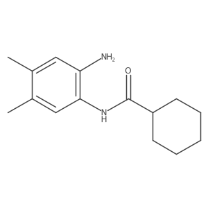 Cyclohexanecarboxamide, N-(2-amino-4,5-dimethylphenyl)- Structure