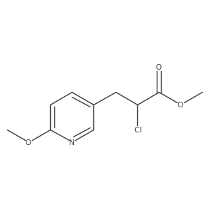 Methyl I+/--chloro-6-methoxy-3-pyridinepropanoate Structure