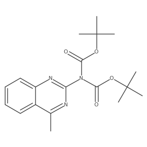 1,3-Bis(1,1-dimethylethyl) 2-(4-methyl-2-quinazolinyl)imidodicarbonate Structure