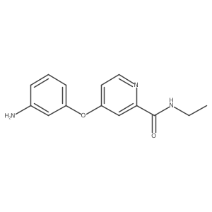 4-(3-Amino-phenoxy)-pyridine-2-carboxylic acid ethylamide结构式