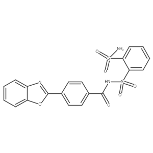 4-Benzooxazol-2-yl-N-(2-sulfamoylphenyl)sulfonyl-benzamide结构式