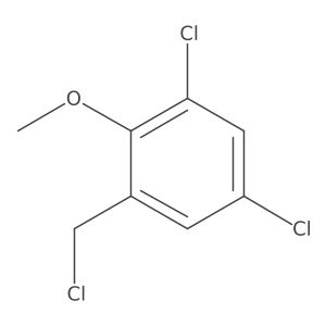 1,5-Dichloro-3-(chloromethyl)-2-methoxybenzene Structure