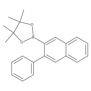 4,4,5,5-Tetramethyl-2-(3-phenylnaphthalen-2-yl)-1,3,2-dioxaborolane结构式
