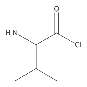 Butanoyl chloride, 2-amino-3-methyl-结构式