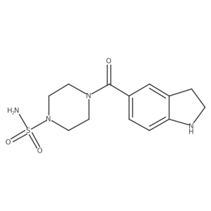 1-Piperazinesulfonamide,4-[(2,3-dihydro-1h-indol-5-yl)carbonyl]- Structure