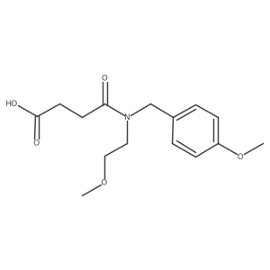 4-[(2-Methoxyethyl)[(4-methoxyphenyl)methyl]amino]-4-oxobutanoic acid结构式