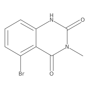 3-Methyl-5-bromo-1,2,3,4-tetrahydro-2,4-dioxo-quinazoline结构式