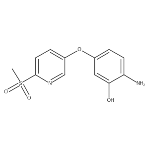 2-Amino-5-((6-(methylsulfonyl)pyridin-3-yl)oxy)phenol Structure