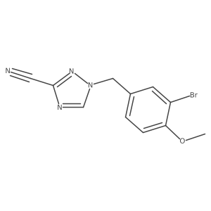 1-(3-Bromo-4-methoxybenzyl)-1h-1,2,4-triazole-3-carbonitrile结构式