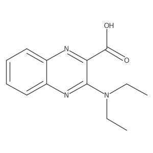 3-(Diethylamino)quinoxaline-2-carboxylic acid结构式