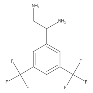 (1S)-1-[3,5-Bis(trifluoromethyl)phenyl]ethane-1,2-diamine结构式