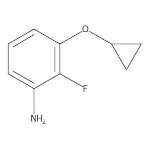 3-Cyclopropoxy-2-fluoroaniline结构式