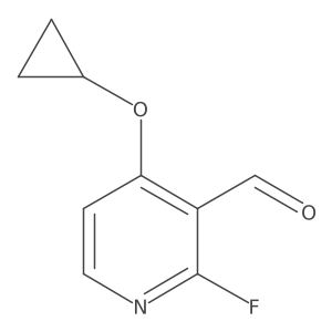 4-Cyclopropoxy-2-fluoronicotinaldehyde Structure