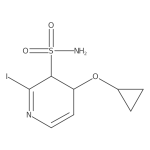 4-Cyclopropoxy-2-iodo-3,4-dihydropyridine-3-sulfonamide结构式