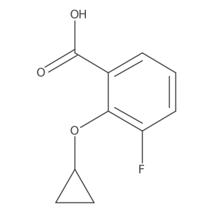2-Cyclopropoxy-3-fluorobenzoic acid Structure