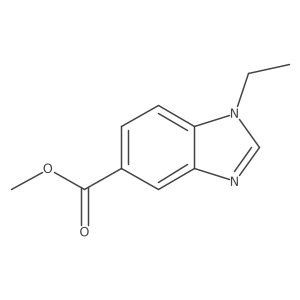 Methyl 1-ethyl-1H-benzo[d]imidazole-5-carboxylate结构式