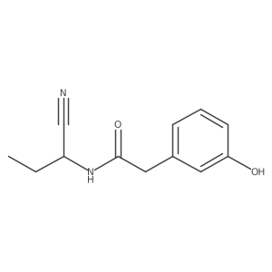 N-(1-Cyanopropyl)-3-hydroxybenzeneacetamide结构式