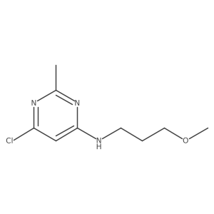 6-chloro-N-(3-methoxypropyl)-2-methylpyrimidin-4-amine结构式