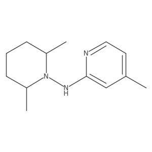 N-(2,6-Dimethylpiperidin-1-YL)-4-methylpyridin-2-amine结构式