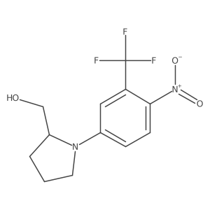 2-Pyrrolidinemethanol, 1-[4-nitro-3-(trifluoromethyl)phenyl]-结构式