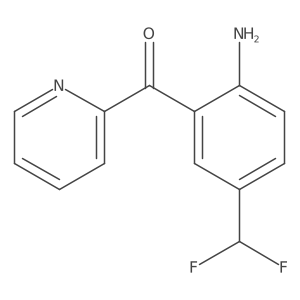 2-(2-Amino-5-(difluoromethyl)benzoyl)pyridine结构式