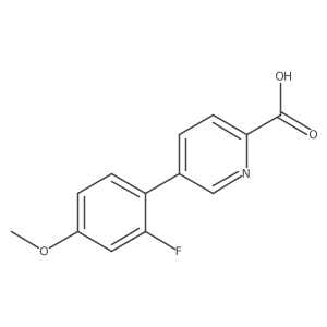 5-(2-Fluoro-4-methoxyphenyl)picolinic acid Structure
