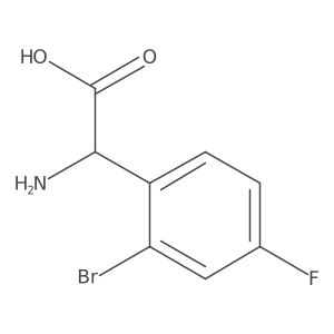 2-Amino-2-(2-bromo-4-fluorophenyl)acetic acid Structure