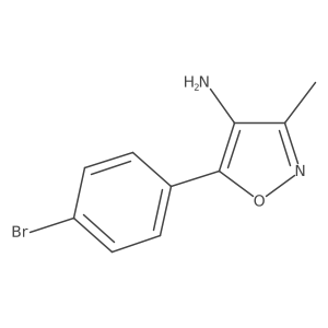 5-(4-Bromo-phenyl)-3-methyl-isoxazol-4-ylamine Structure
