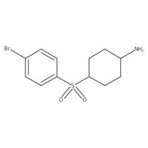 4-(4-Bromobenzenesulfonyl)cyclohexan-1-amine结构式