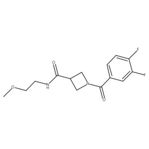 1-(3,4-difluorobenzoyl)-N-(2-methoxyethyl)azetidine-3-carboxamide Structure