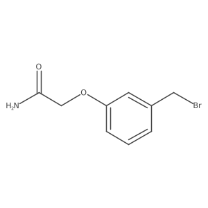 2-(3-(Bromomethyl)phenoxy)acetamide Structure