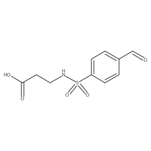 3-((4-Formylphenyl)sulfonamido)propanoic acid结构式
