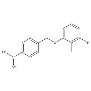 (4-((2,3-Difluorophenoxy)methyl)phenyl)boronic acid结构式