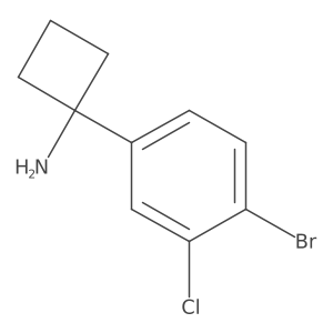 1-(4-Bromo-3-chlorophenyl)cyclobutan-1-amine Structure