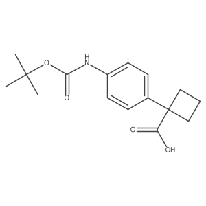 1-(4-{[(Tert-butoxy)carbonyl]amino}phenyl)cyclobutane-1-carboxylicacid Structure