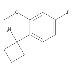 1-(4-Fluoro-2-methoxyphenyl)cyclobutan-1-amine Structure
