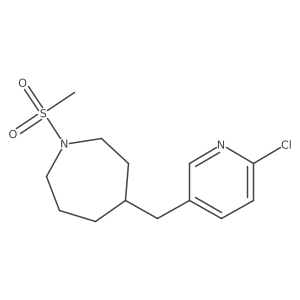 4-((6-Chloropyridin-3-yl)methyl)-1-(methylsulfonyl)azepane Structure