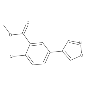 Methyl 2-chloro-5-(4-isoxazolyl)benzoate Structure