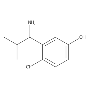 Phenol, 3-(1-amino-2-methylpropyl)-4-chloro-结构式