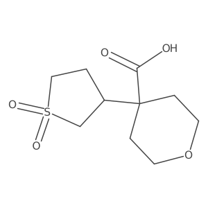 4-(1,1-Dioxidotetrahydrothiophen-3-yl)tetrahydro-2h-pyran-4-carboxylic acid Structure