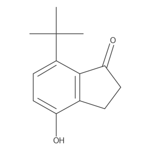 7-(tert-Butyl)-4-hydroxy-2,3-dihydro-1H-inden-1-one结构式