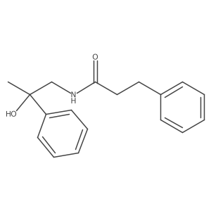 N-(2-hydroxy-2-phenylpropyl)-3-phenylpropanamide结构式