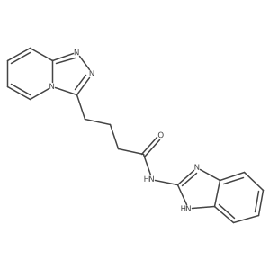 N-(1H-benzimidazol-2-yl)-4-([1,2,4]triazolo[4,3-a]pyridin-3-yl)butanamide Structure