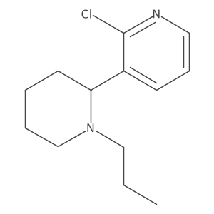 2-Chloro-3-(1-propylpiperidin-2-yl)pyridine结构式