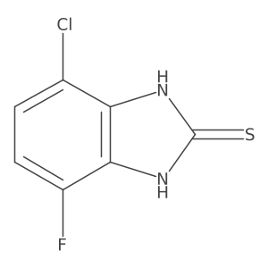 4-Chloro-7-fluoro-1,3-dihydro-2H-benzo[d]imidazole-2-thione结构式