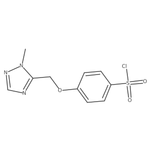 4-[(1-methyl-1H-1,2,4-triazol-5-yl)methoxy]benzene-1-sulfonyl chloride Structure