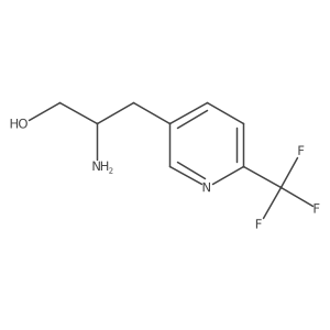 (S)-2-Amino-3-(6-(trifluoromethyl)pyridin-3-YL)propan-1-OL结构式
