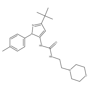 1-[3-Tert-Butyl-1-(4-Methylphenyl)-1h-Pyrazol-5-Yl]-3-[2-(Morpholin-4-Yl)ethyl]urea Structure