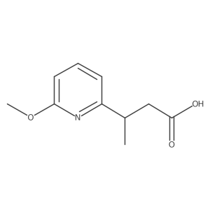 3-(6-Methoxypyridin-2-yl)butanoic acid结构式